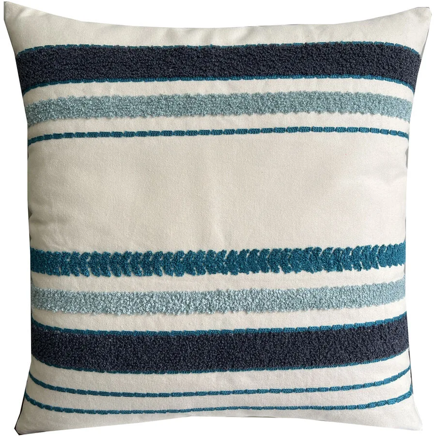 Zierkissen Leon blau Baumwolle, Polyester B 45 T 45 cm