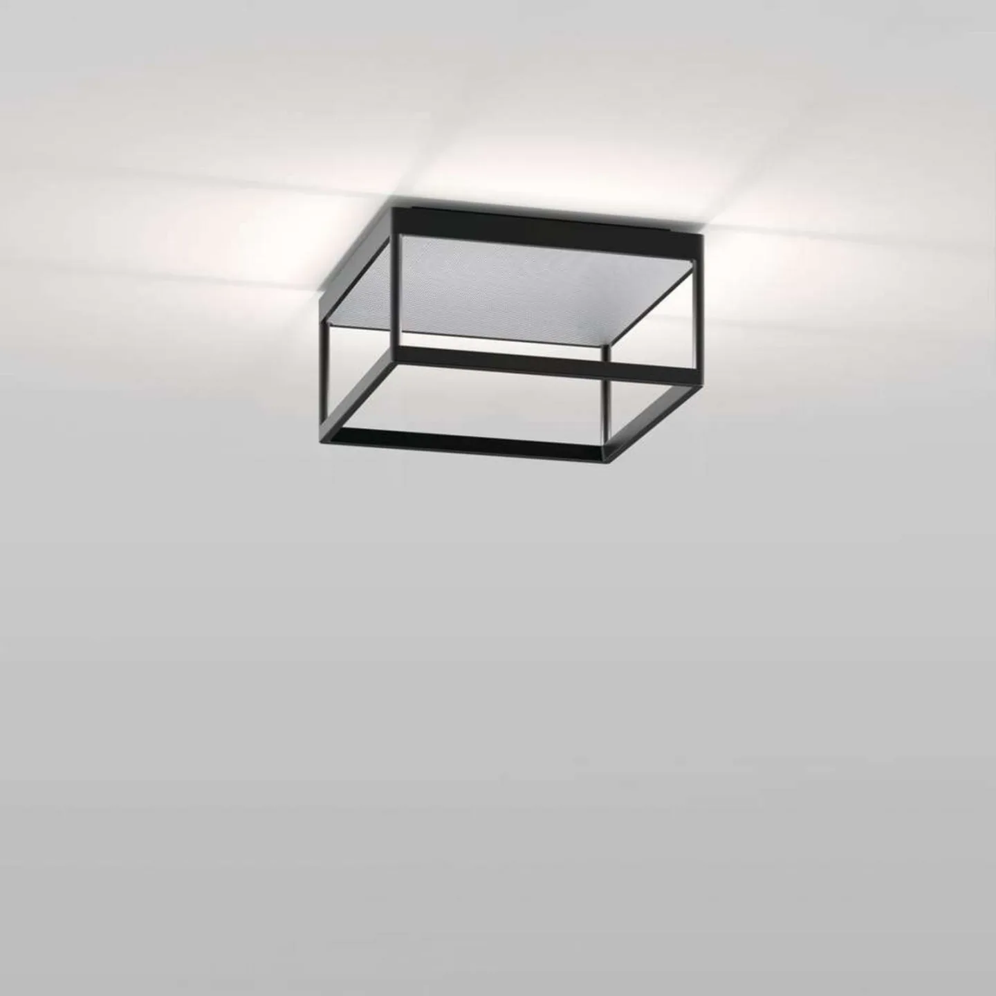 Reflex 2 LED-Deckenlampe, silber/schwarz - Serien Lighting - Wohnzimmer - Aluminium