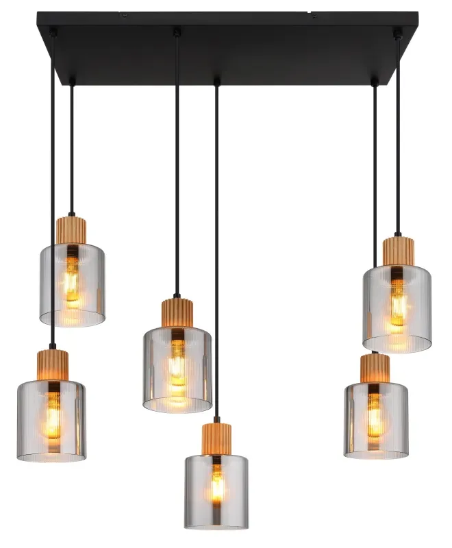 Globo Lighting - Aleidis 67cm - Taklampa - Rökfärgad