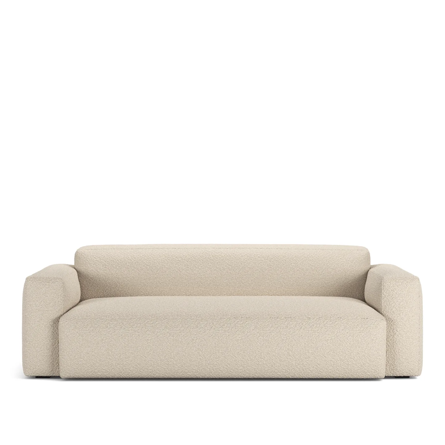 NOGA - Brick 2,5-Seater Sofa Ascot White Fixed Upholstery - Soffor - Vit - Textilmaterial
