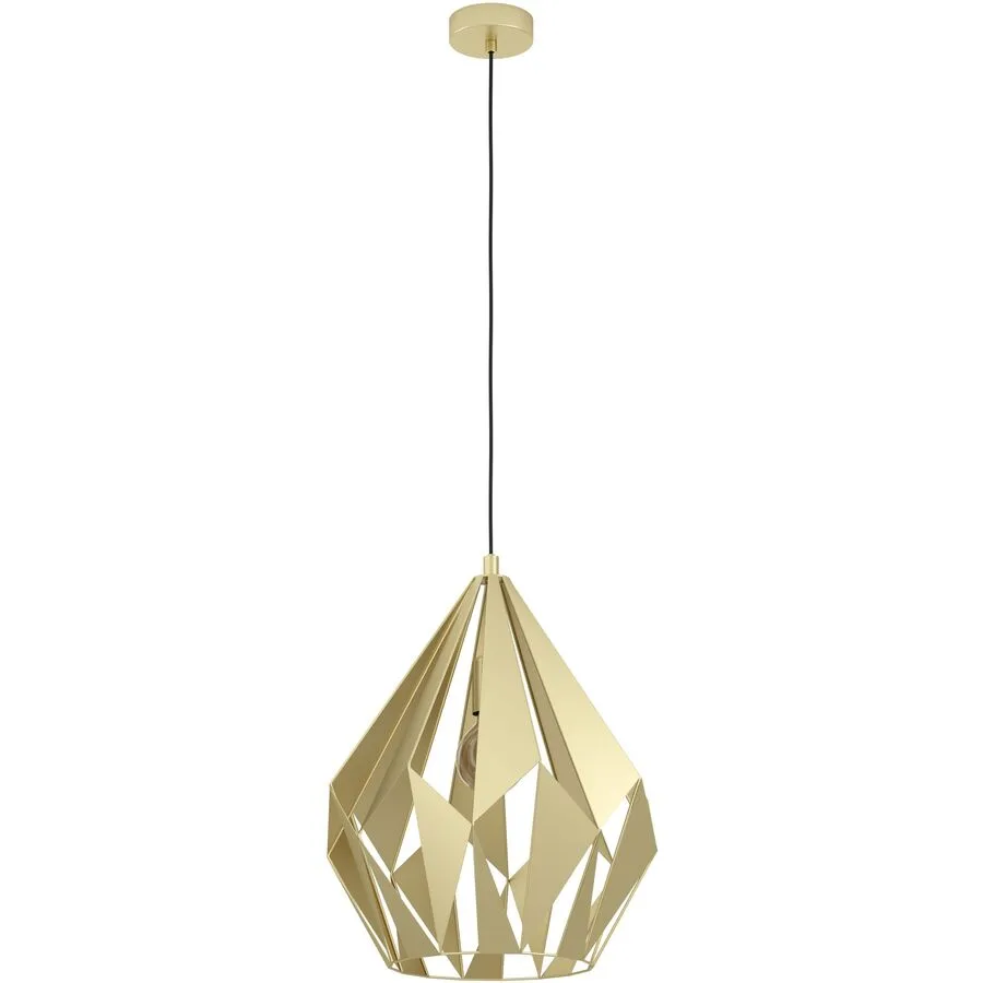 Eglo Pendellampe Carlton Gold Stahl 38.5 cm 110 cm - Farbe: goldfarben