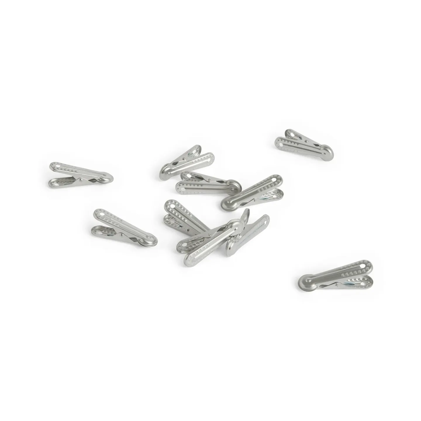 HAY Outdoor Market Wäscheklammer Silber, 10er Pack