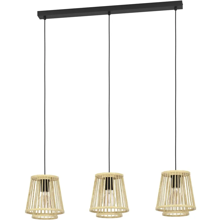 Eglo Pendellampe Hykeham Schwarz Stahl 21 cm 110 cm