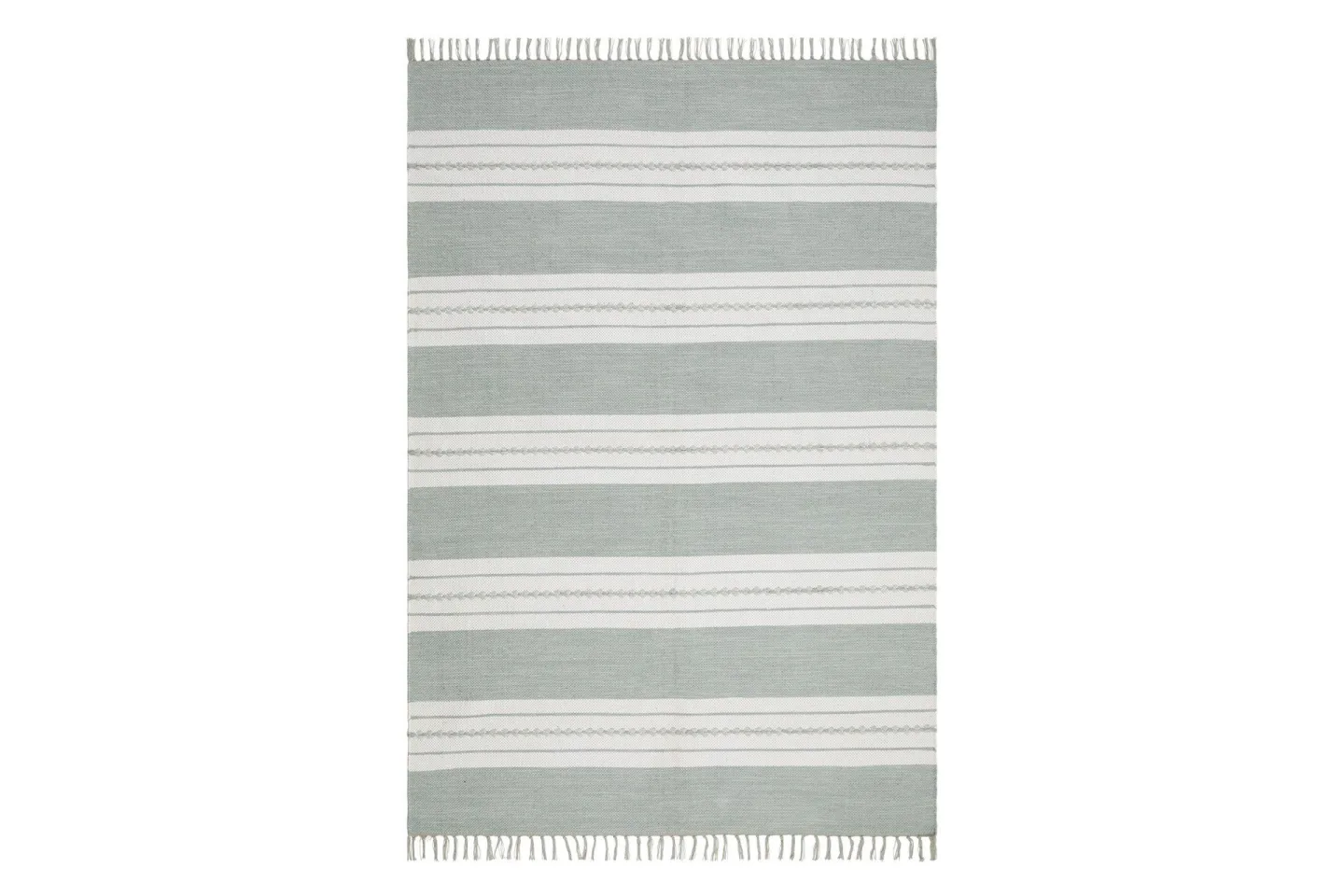 Sund Bomullsmatta 200x300 cm Rektangulär - Ljusgrön