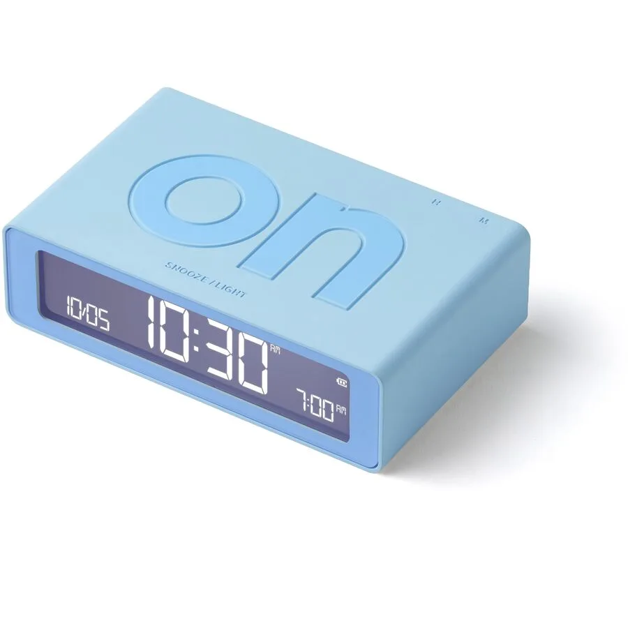 Lexon Wecker Flip Blau Kunststoff - Farbe: Hellblau