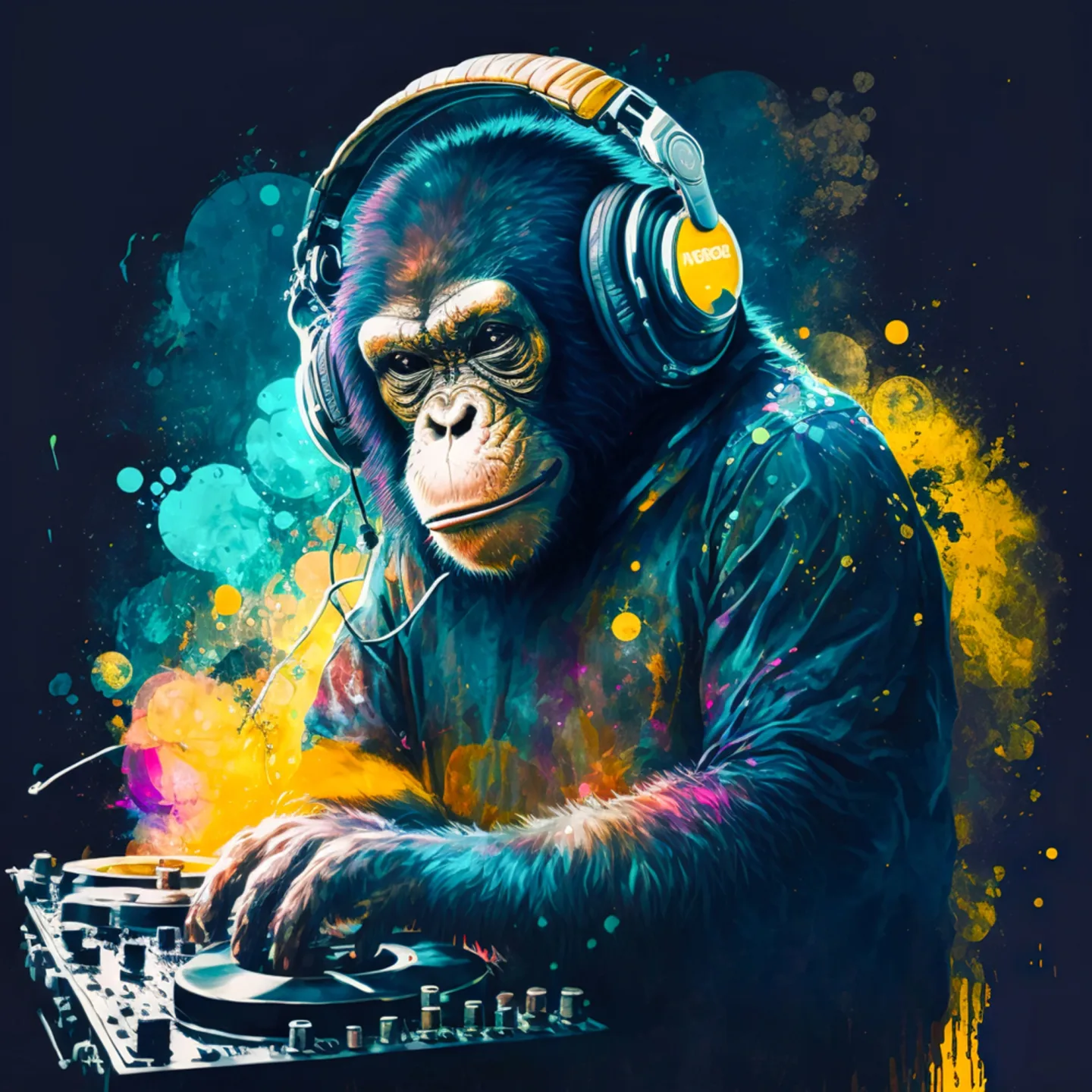 image LAND Acrylglasbild Monkey dj | Schubiger Möbel