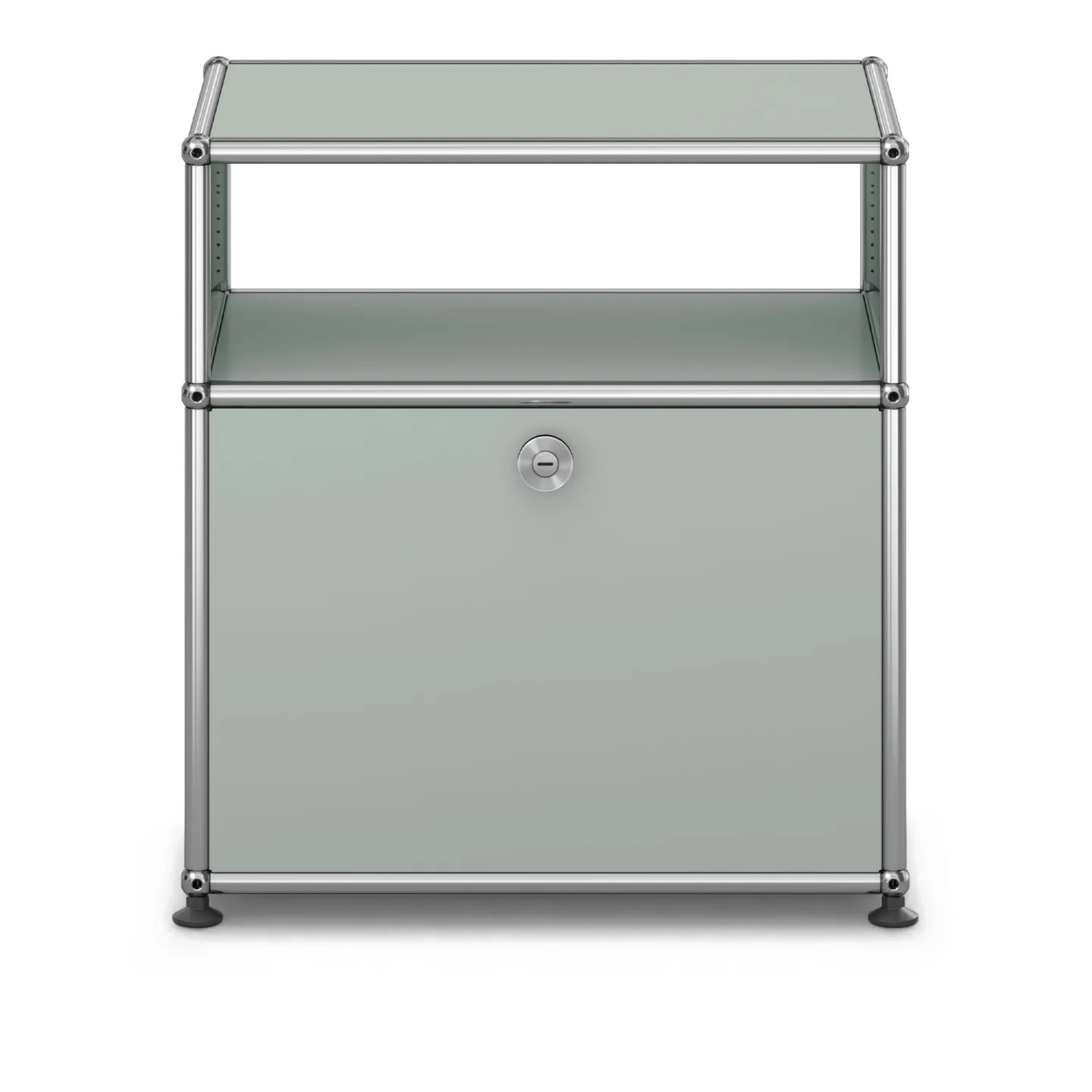 USM - USM Haller Bedside Table M55 Light Grey - Sängbord - Fritz Haller & Paul Schärer - Grå - Metall
