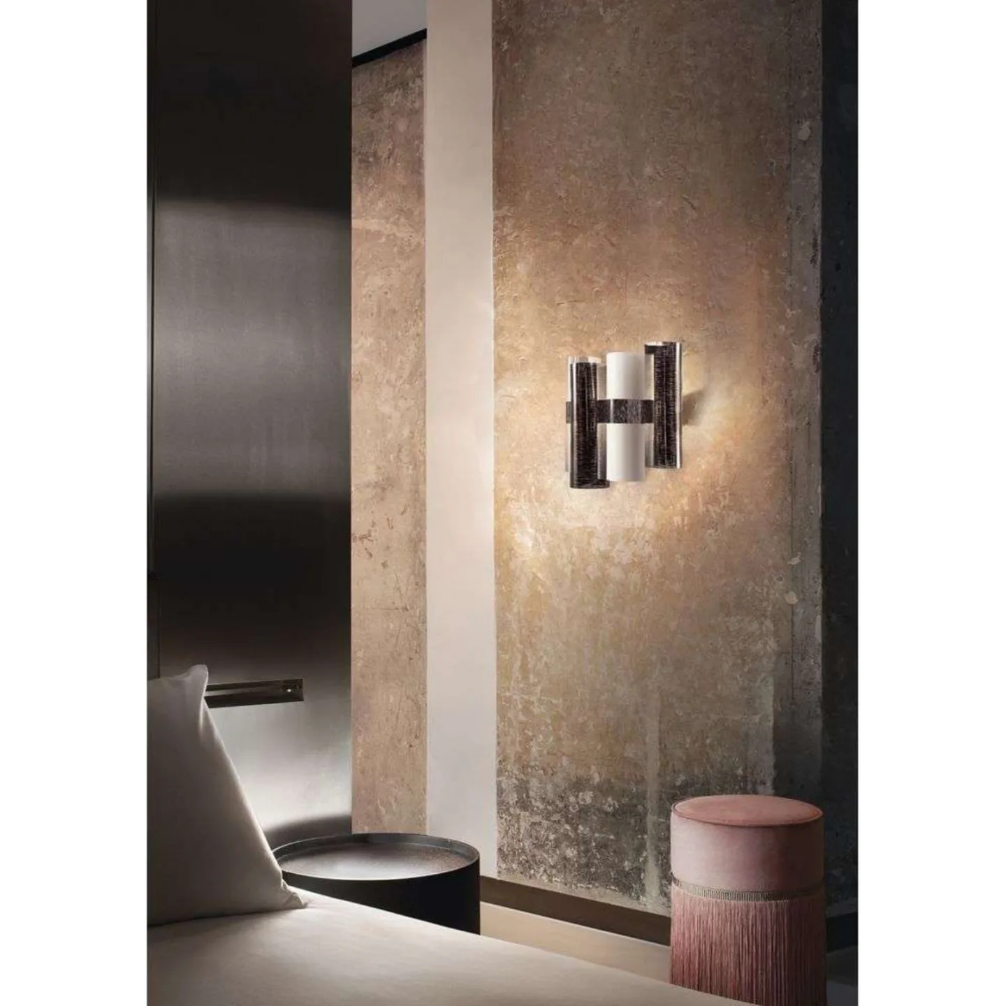 La Lollo Wandleuchte Pewter - Slamp - Wohnzimmer - Kunststoff