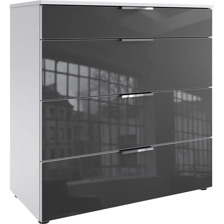 Kommode Sanko weiss/grau Holzwerkstoff B 81 H 84 cm