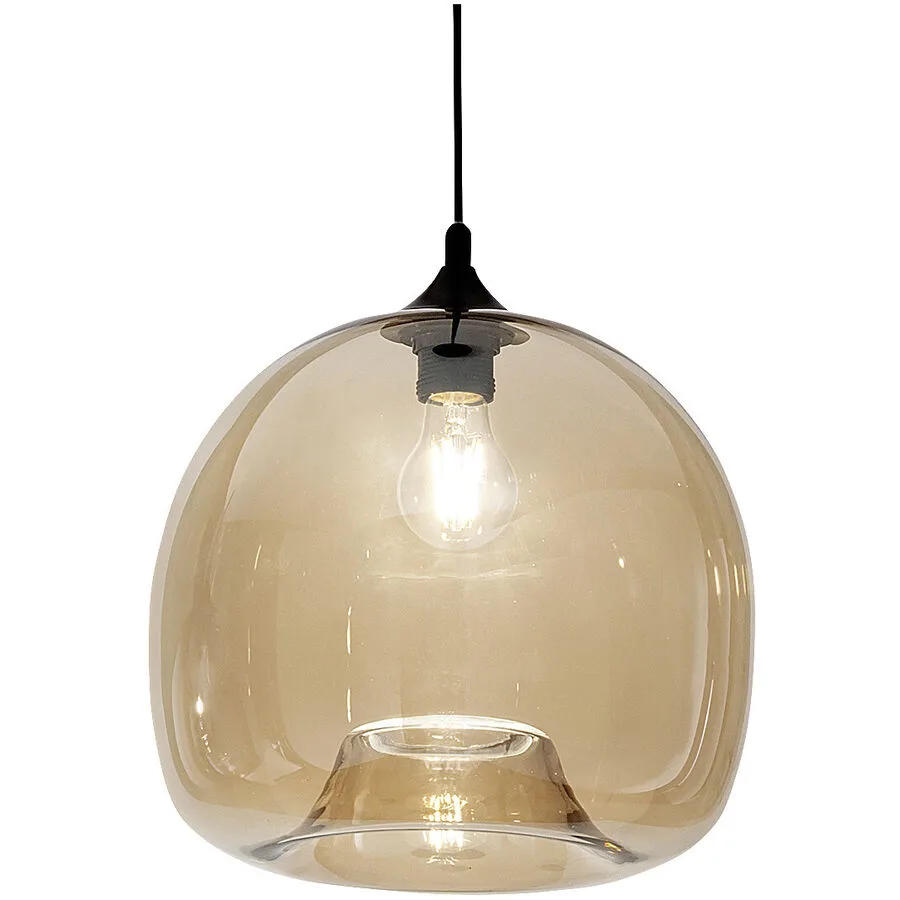 Giberti Luce Pendellampe Elisa L Gelb Glas 23 cm 21 cm - Farbe: amber