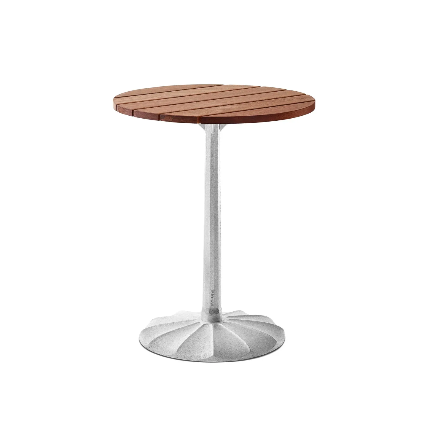 Byarums Bruk - Bord Uppsala Ø 60 Oljad Mahogny/Natur - Småbord och sidobord utomhus - Björn Alge - Silver - Metall