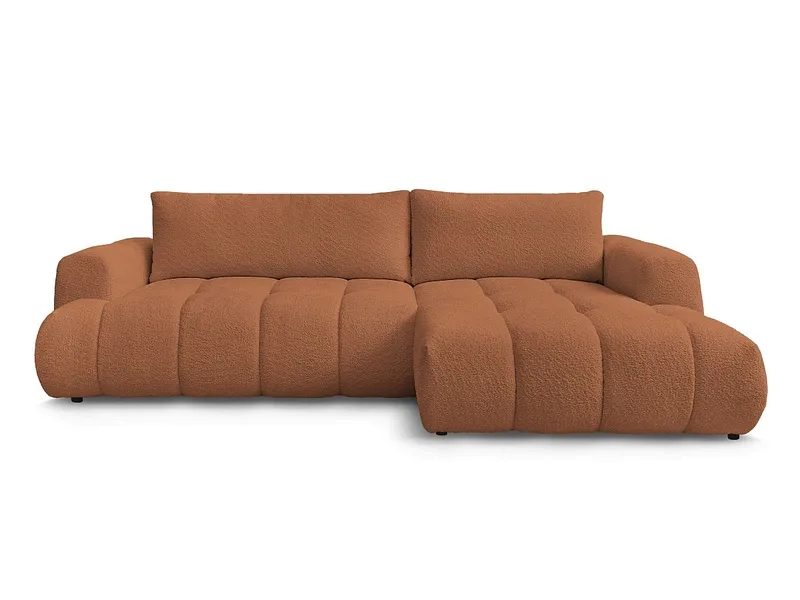 Ecksofa BOBOCHIC FUJI Boucle-Stoff orange