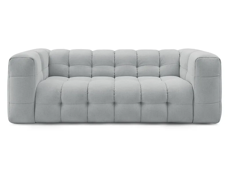 3er Sofa BOBOCHIC CLOUD Stoff hellgrau