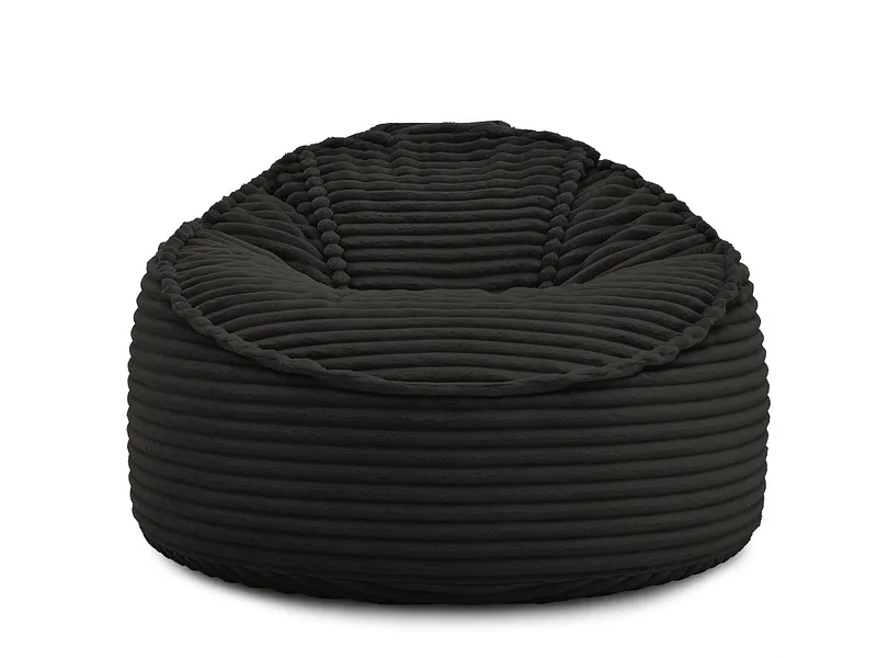 Hocker BOBOCHIC SOCRATE 106x106x79cm cord-stoff schwarz