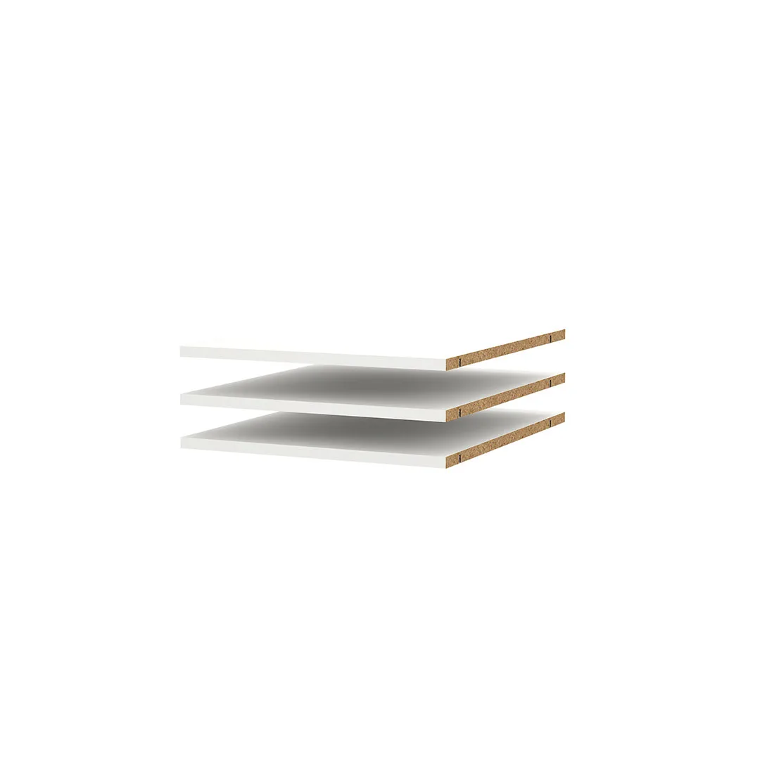 Catania 3 Böden 47 cm bis 240 cm Kleiderschrank weiß