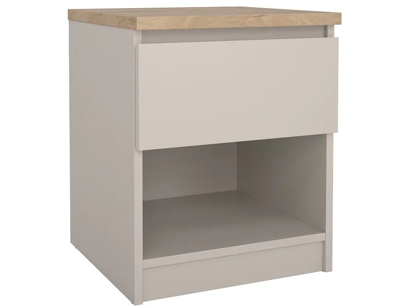 Nachttisch NAIA 1 Schublade 40.4x40x49.5cm kaschmir matt