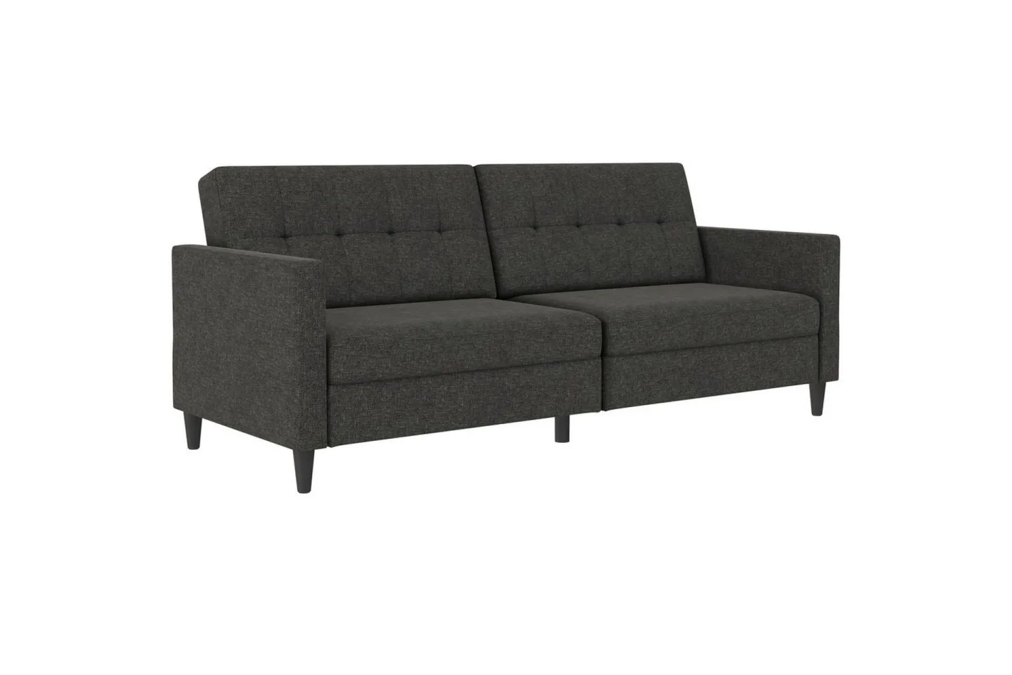 Bäddsoffa Hartford 203x83x82 cm, Antracit, Linnetyg Utseende (100% Polyester - 203x83x82 cm, Antracit, Linnetyg Utseende (100% Polyester