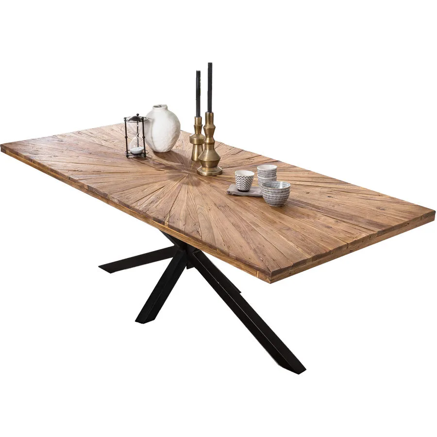 Esstisch Stella natur Teak Massivholz B 200 T 100 cm