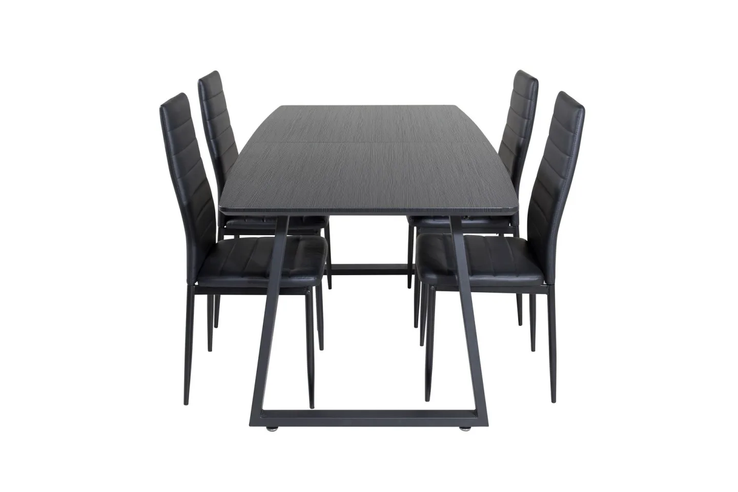 Inca Matgrupp Förlängningsbar 160 cm Rektangulär med 4 Slim stolar -