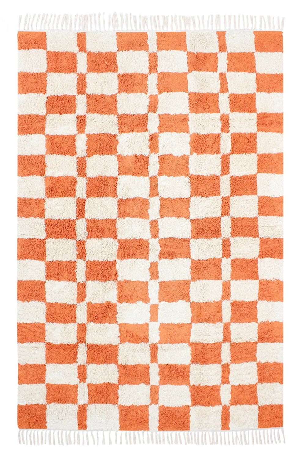 Ryetepper - Maranello Natural Cotton Shaggy (oransje) (Størrelse: 80 x 150 cm)