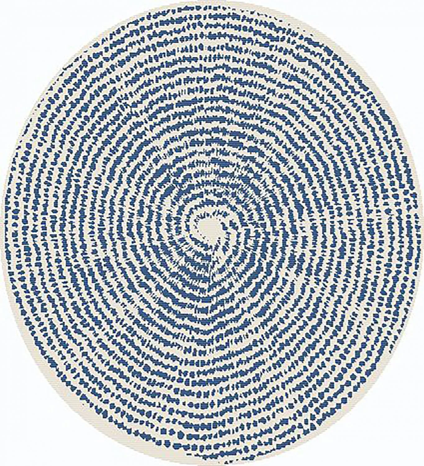Rundt teppe - Brussels Swirl (blå) (Størrelse: Ø 120 cm)