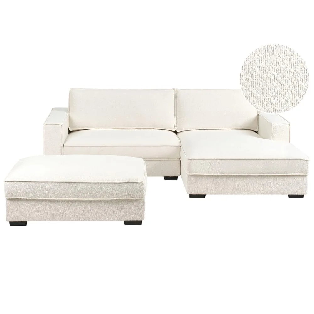 Hörnsoffa med fotpall Renders - Beige