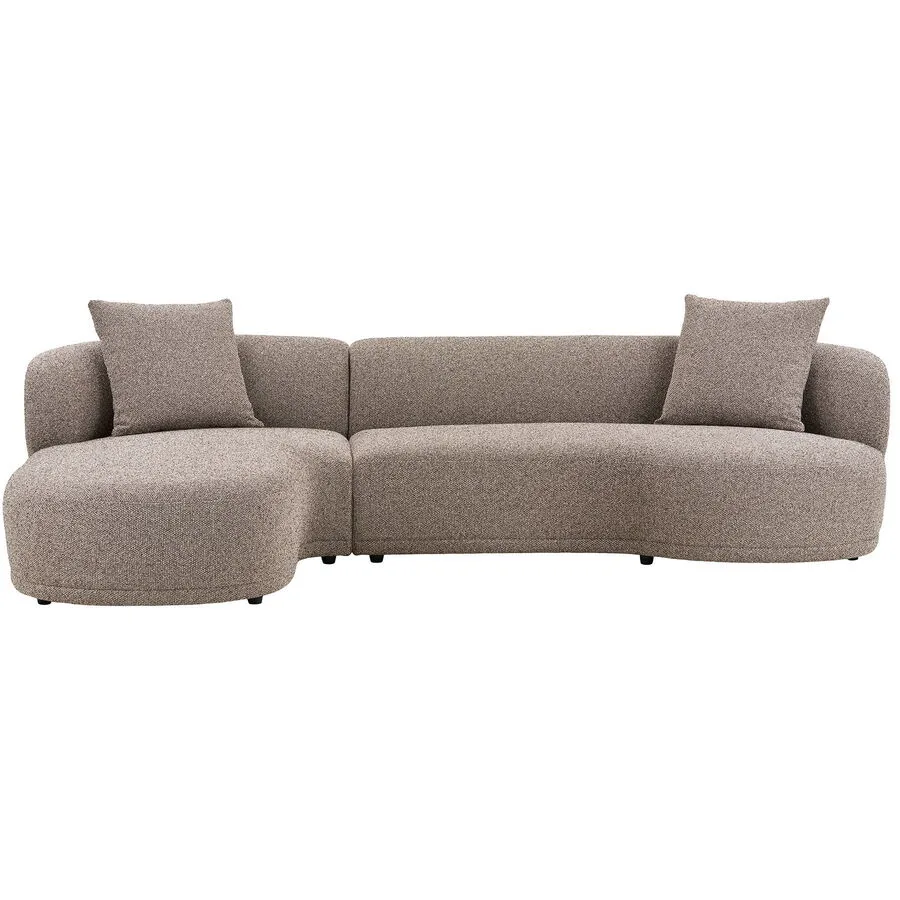 Ecksofa Mondra Braun Polyester 294 cm 175 cm