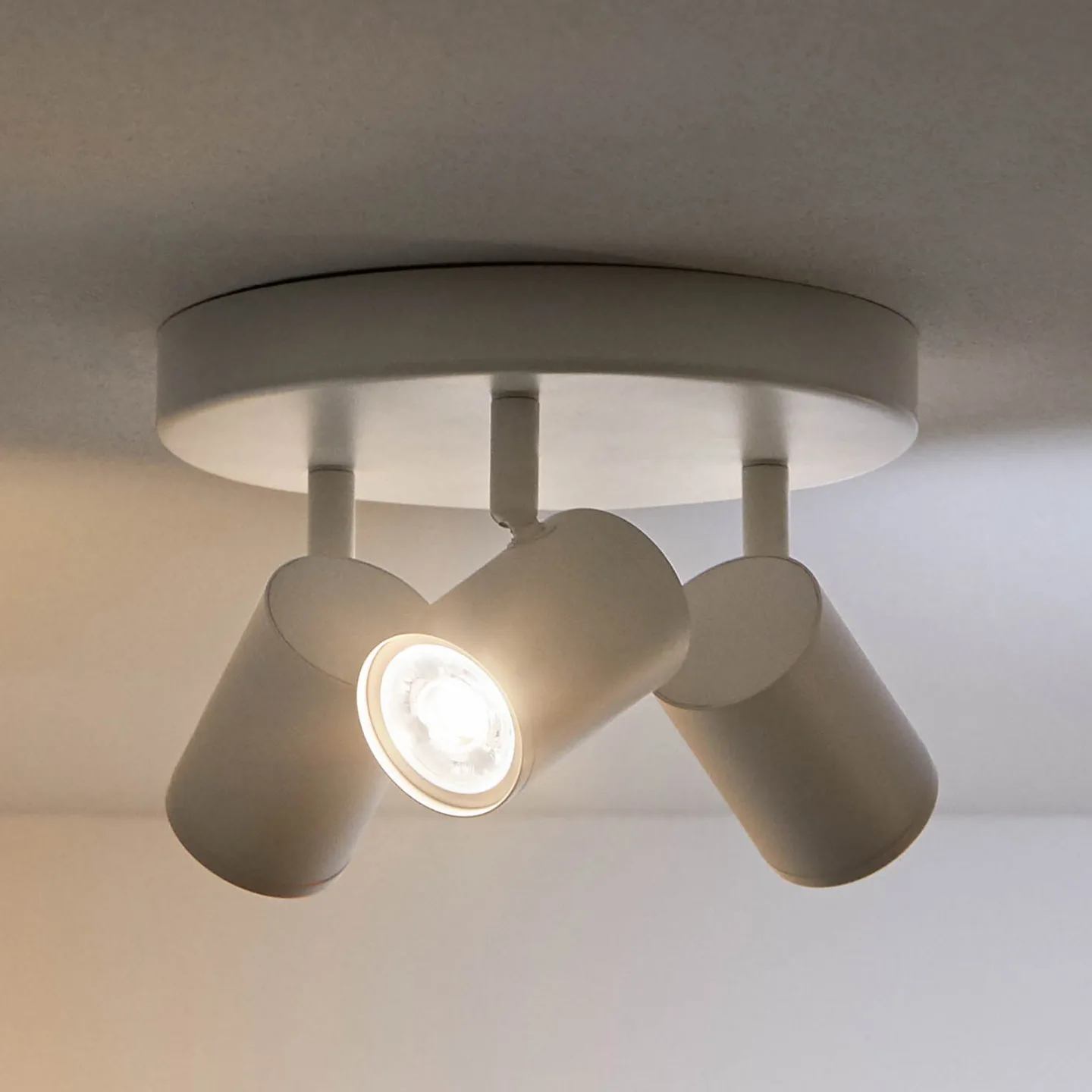 Imageo 3 Loftlampe Round RGB White - WiZ - Entré - Moderne - Aluminium - Med flere lyskilder