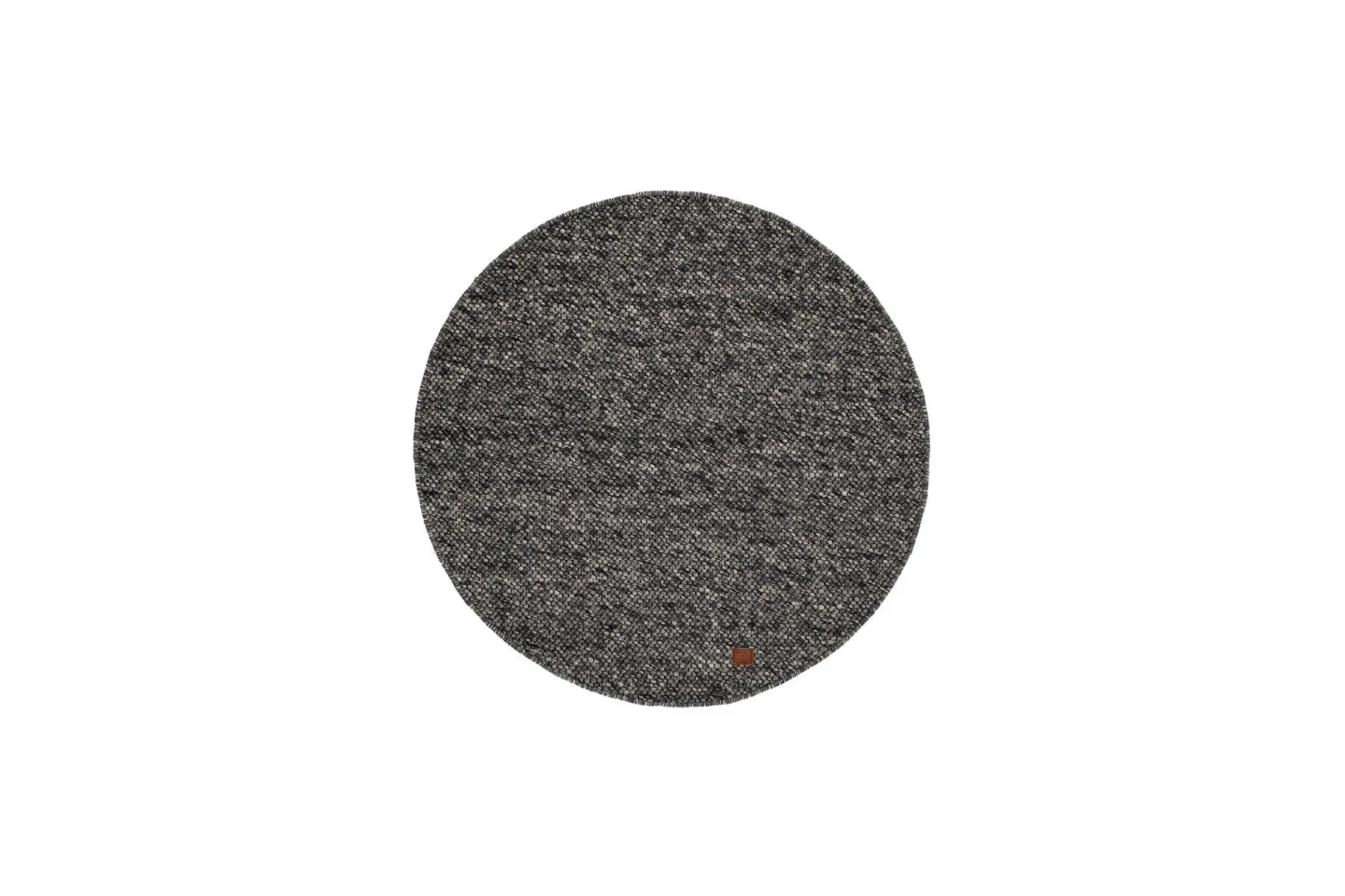 Skagen Ullmatta 160 cm Rund - Grafitmelange