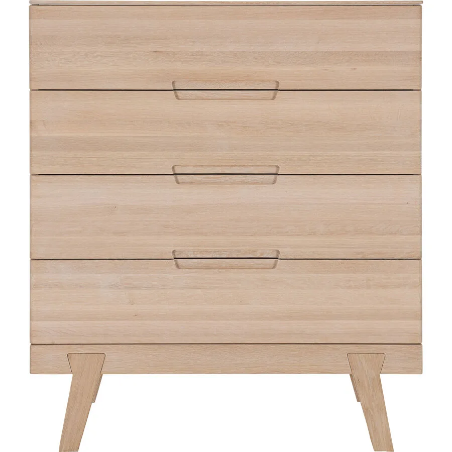 Kommode Lund eiche Eiche Massivholz B 90 H 106 cm