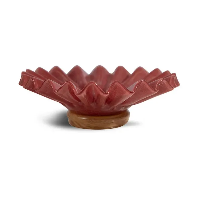 Byon Lori Schale M Ø18cm Bordeaux-beige