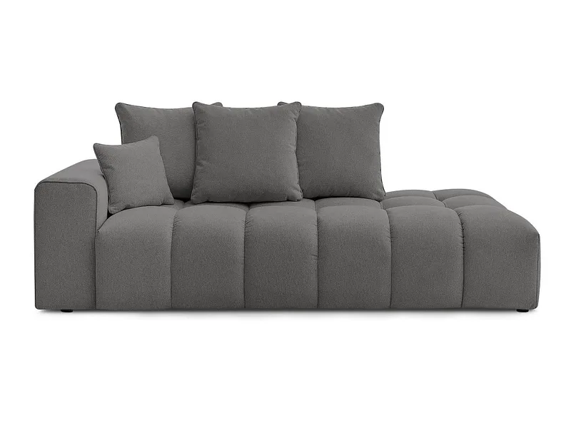 3er Sofa BOBOCHIC MONT-BLANC Stoff chiniert dunkelgrau