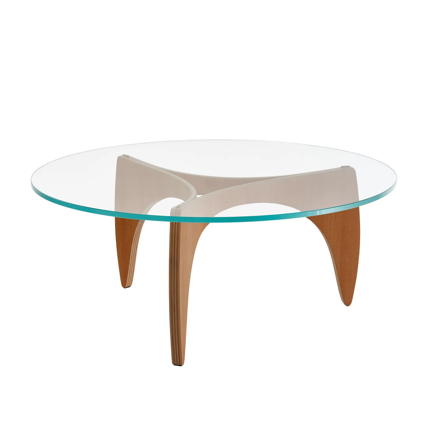 Fritz Hansen - PK60 soffbord Oregon Pine - Soffbord - Poul Kjærholm - Träfärgad - Glas/Trä
