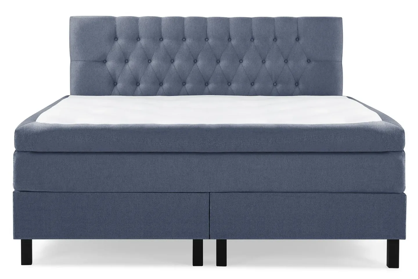 Lucky Komplett Sängpaket 160x200 Latex Diamant Sänggavel - Mörkblå