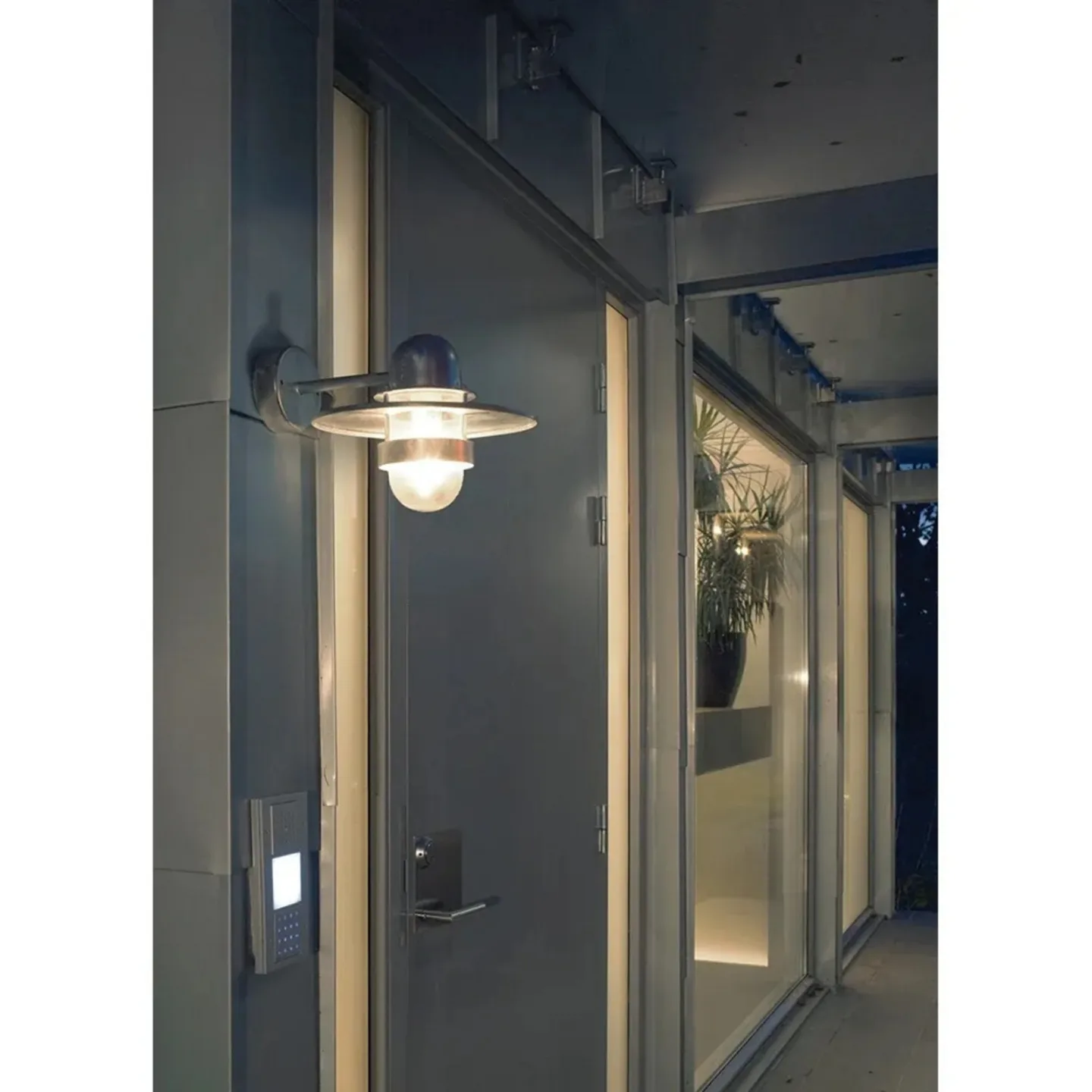 Bergen Utomhus Vägglampa Galvaniserad - Norlys - Metall
