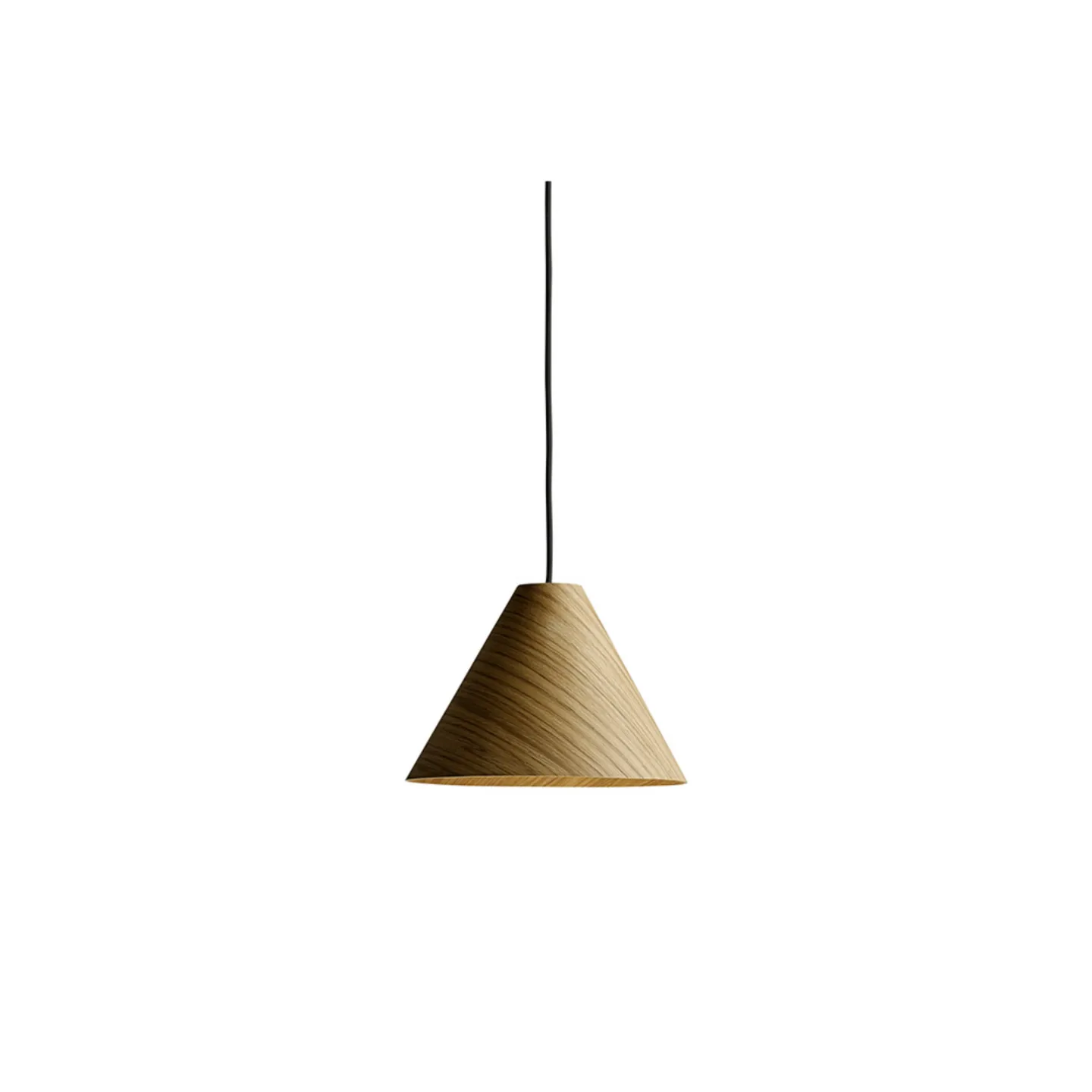 30 Degrees Pendelleuchte S Natural/Soft Black - HAY - Wohnzimmer - Holz