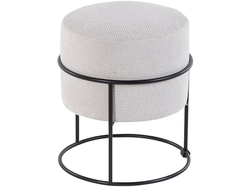 Hocker ARIA 33x33x40cm stoff beige