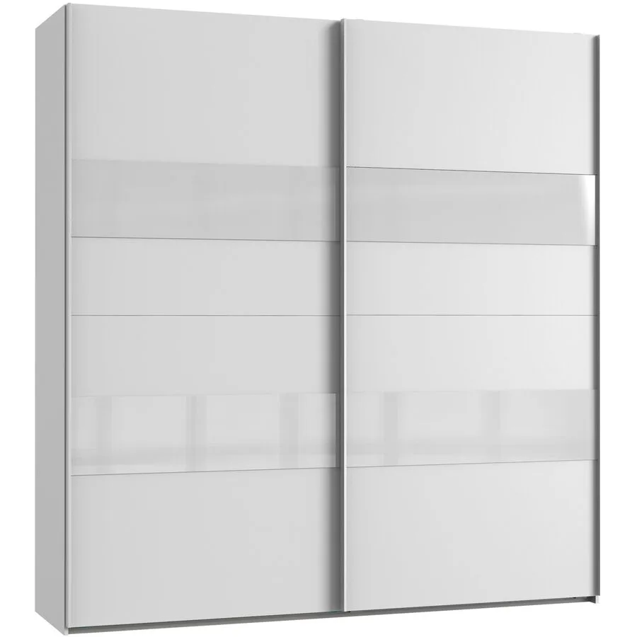 Kleiderschrank Akshay weiss Holzwerkstoff B 225 cm
