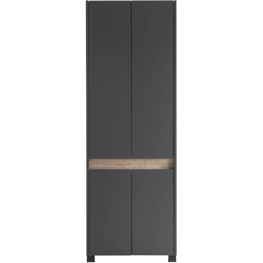 Schuhschrank Como anthrazit Holzwerkstoff B 56.9 cm H 164.5 cm