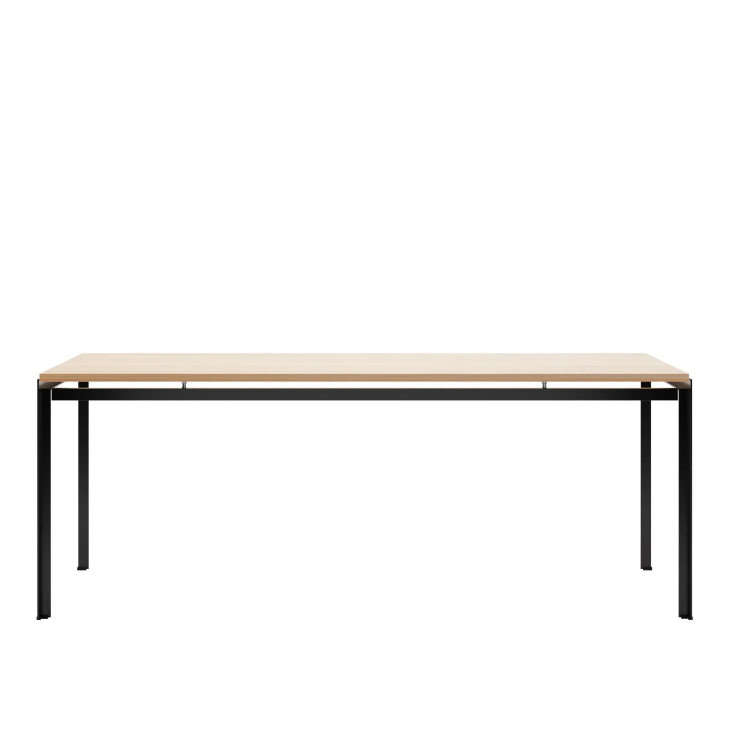 Carl Hansen - PK52 - Proffessorsbordet, Oljad Ek, Svart pulverlack - Skrivbord - Poul Kjærholm - Träfärgad - Metall/Trä