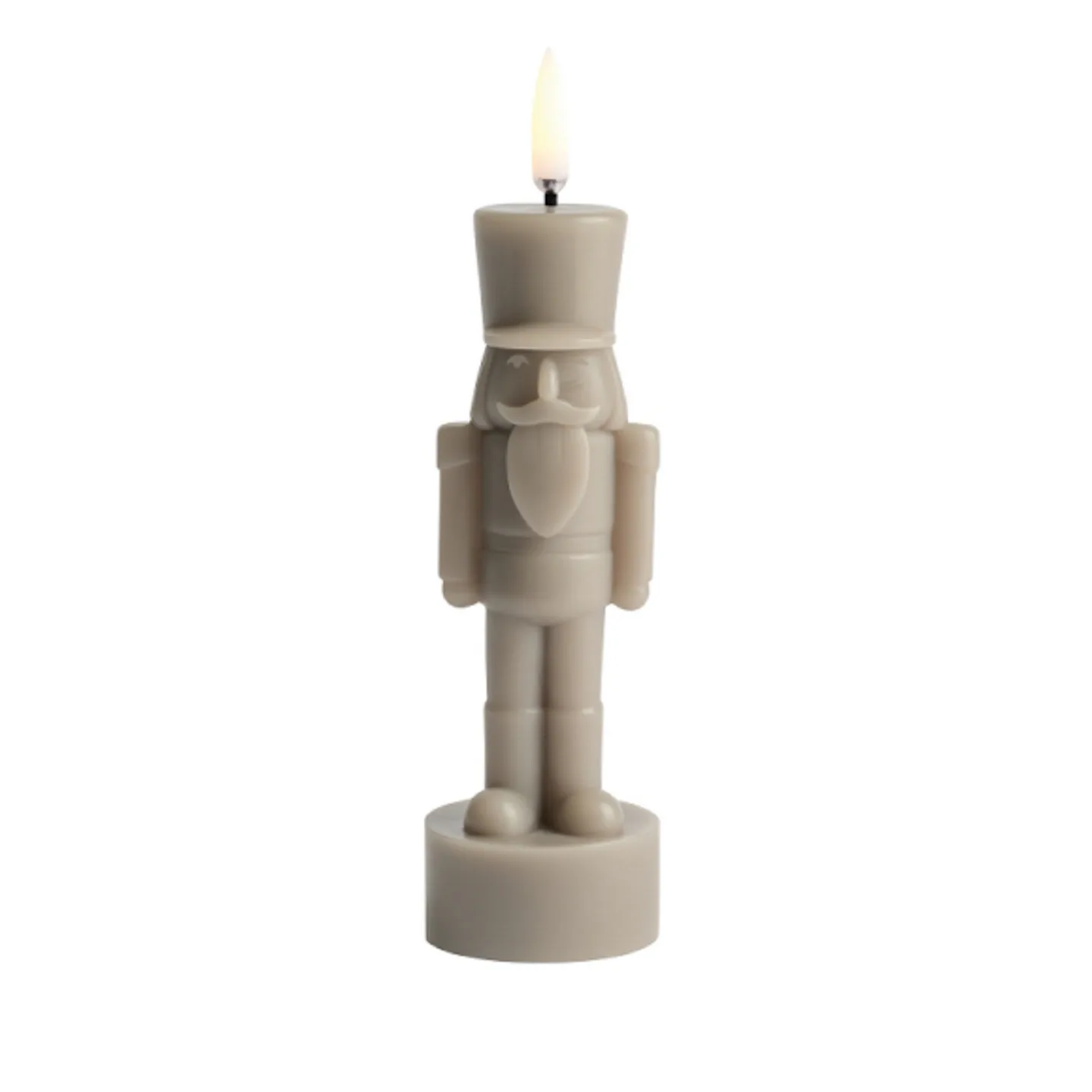 NUTCRACKER LED-Kerze, sand, Höhe 17 cm - Uyuni Lighting - Wohnzimmer - Sonstige - Einflammig