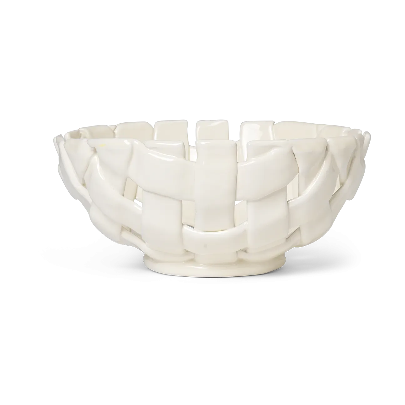 Ferm Living Plait Schale Ø24 cm Off white