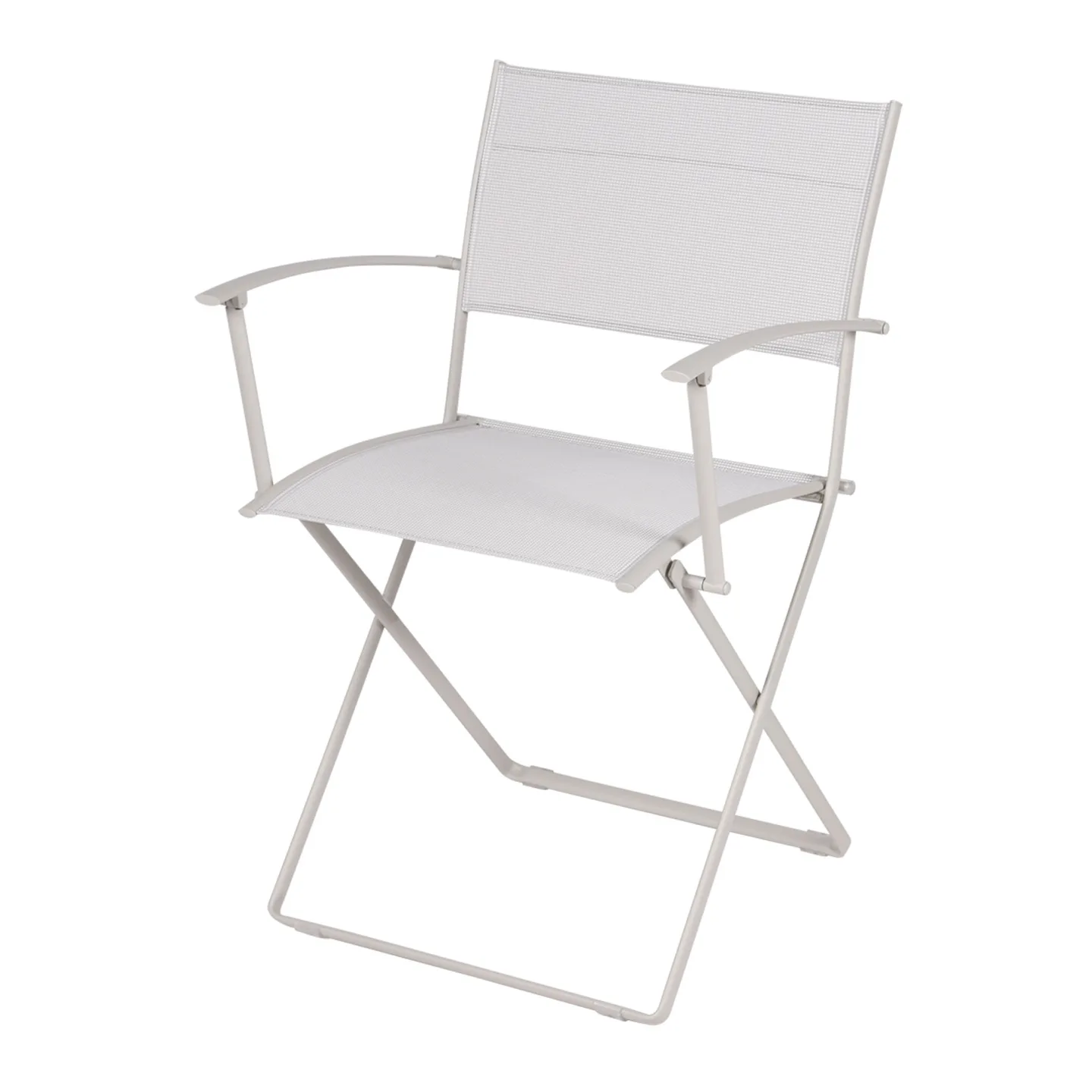 Fermob - Plein Air Armchair Clay Grey A5 - Matstolar utomhus - Pascal Mourgue - Grå - Metall/Syntetiskt/Plast