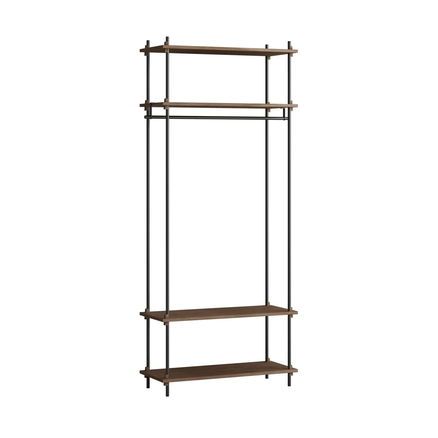 MOEBE Moebe shelving system s.200.1.F Räuchereiche-schwarz