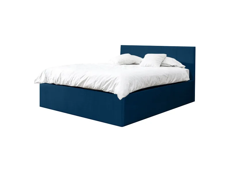 Kastenbett BOBOCHIC VIVARA 160x200cm stoff blau
