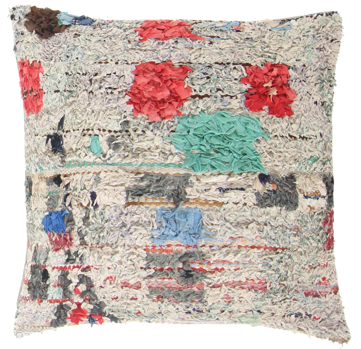 Putetrekk - Boucherouite 75 x 75 cm (Size: 75 x 75 cm)