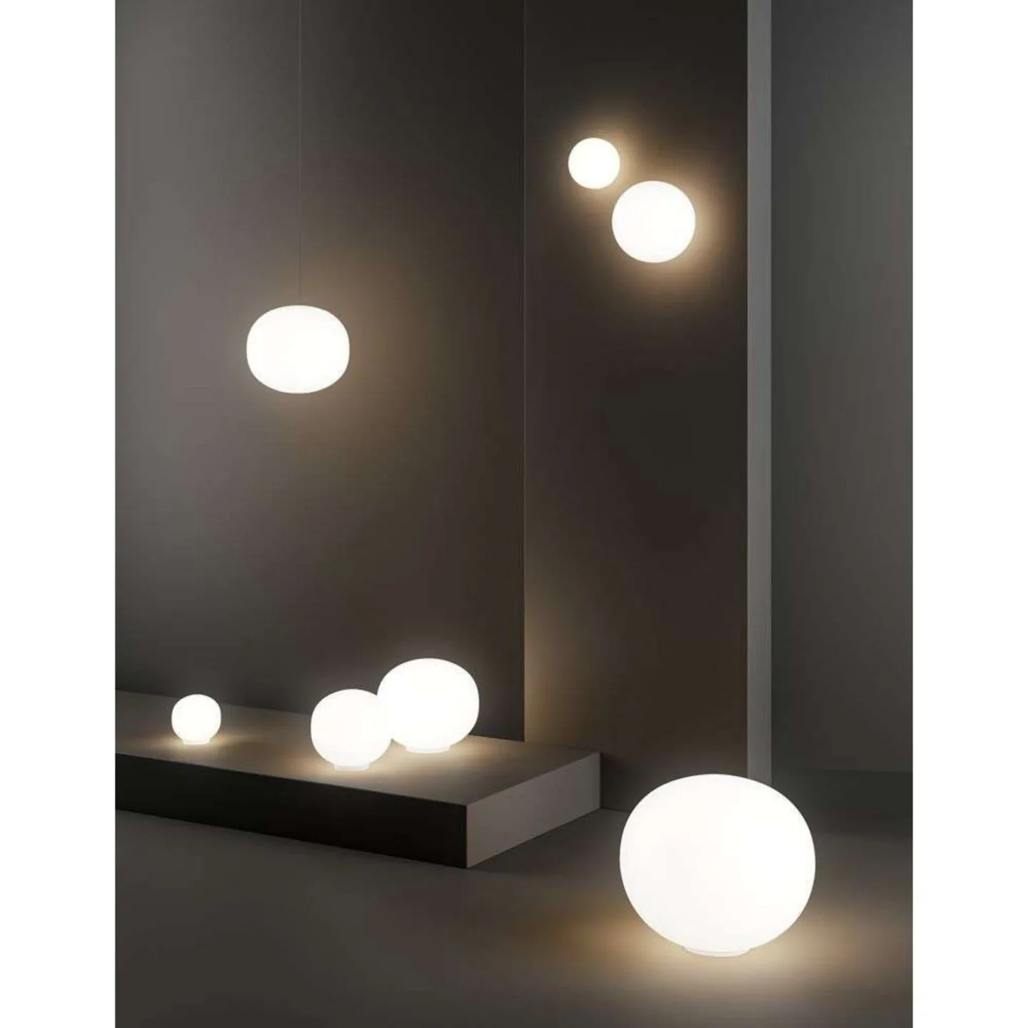 Volum 29 Wand-/Deckenleuchte Glossy White - Lodes - Badezimmer - Glas