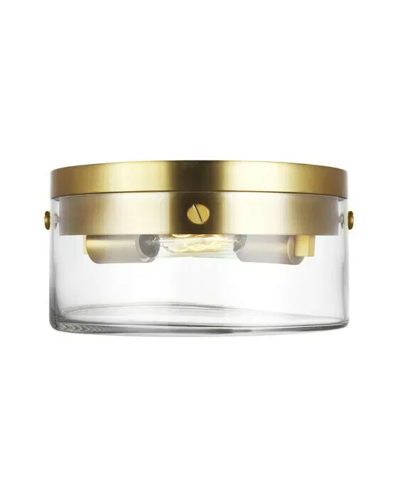 Garrett Medium Flush Mount Brass
