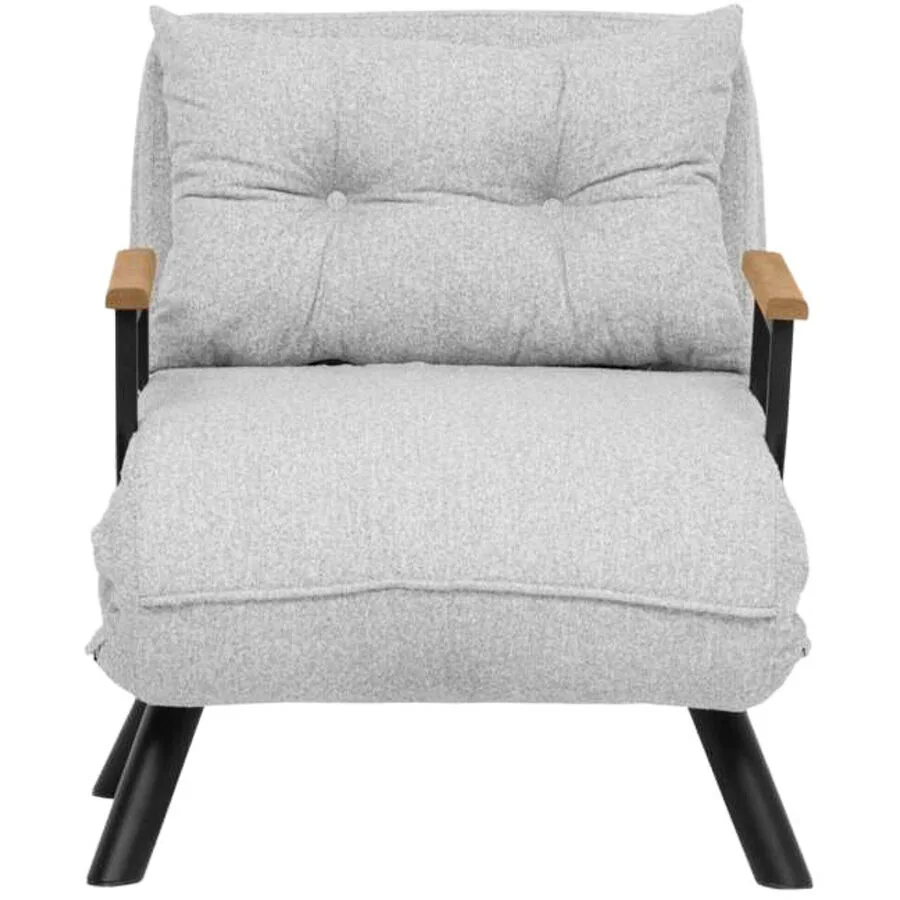 Sessel Foldbar Grau Stoff 78 cm 60 cm
