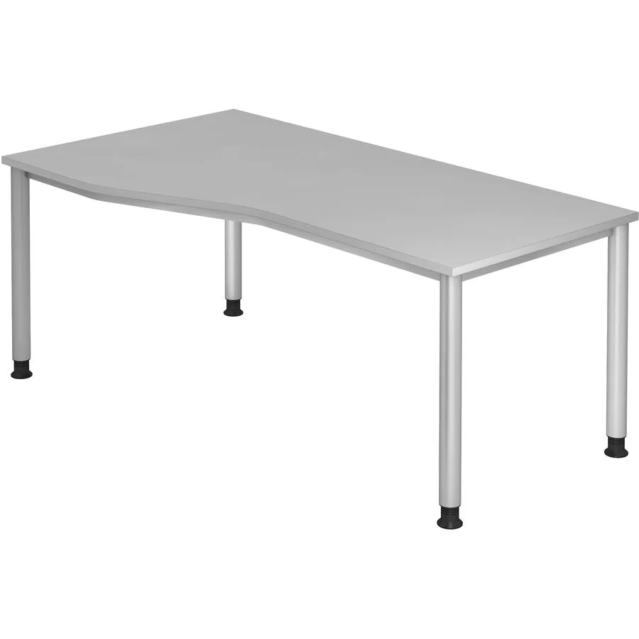 Schreibtisch Office grau Holzwerkstoff Höhenverstellbar B 180 T 100 cm
